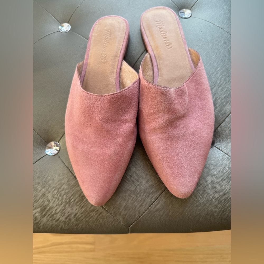 Madewell Berry Suede Remi Mules size 7.5